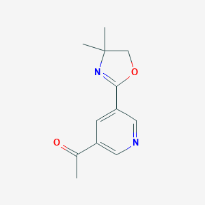 1-[5-(4,4-Dimethyl-4,5-dihydro-1,3-oxazol-2-yl)pyridin-3-yl]ethanone