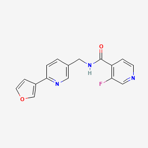 3-fluoro-N-((6-(furan-3-yl)pyridin-3-yl)methyl)isonicotinamide