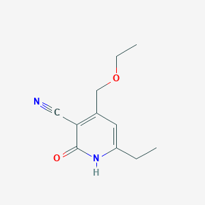 molecular formula C11H14N2O2 B289812 4-Ethoxymethyl-6-ethyl-2-hydroxy-nicotinonitrile 