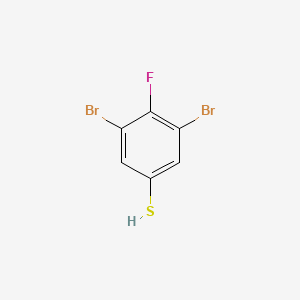 molecular formula C6H3Br2FS B2898132 3,5-二溴-4-氟苯硫酚 CAS No. 1806295-61-3