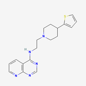 N-[2-(4-Thiophen-2-ylpiperidin-1-yl)ethyl]pyrido[2,3-d]pyrimidin-4-amine