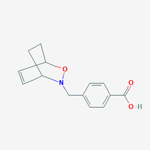 molecular formula C14H15NO3 B289814 4-(2-Oxa-3-azabicyclo[2.2.2]oct-5-en-3-ylmethyl)benzoic acid 