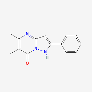 molecular formula C14H13N3O B2898155 5,6-Dimethyl-2-phenylpyrazolo[1,5-a]pyrimidin-7-ol CAS No. 158501-30-5