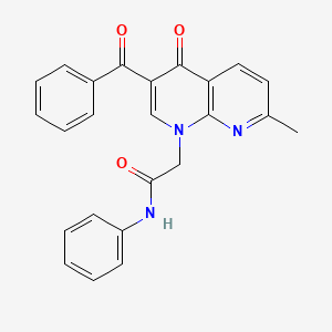 2-(3-benzoyl-7-methyl-4-oxo-1,8-naphthyridin-1(4H)-yl)-N-phenylacetamide