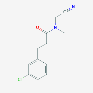 3-(3-chlorophenyl)-N-(cyanomethyl)-N-methylpropanamide