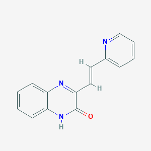 molecular formula C15H11N3O B289816 3-(2-pyridin-2-ylvinyl)quinoxalin-2(1H)-one 
