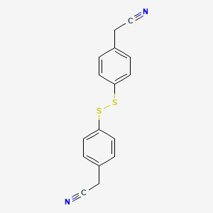 2-[4-[[4-(Cyanomethyl)phenyl]disulfanyl]phenyl]acetonitrile