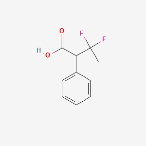 molecular formula C10H10F2O2 B2898179 3,3-Difluoro-2-phenylbutanoic acid CAS No. 1781559-56-5