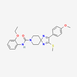 N-(2-ethoxyphenyl)-2-(4-methoxyphenyl)-3-(methylthio)-1,4,8-triazaspiro[4.5]deca-1,3-diene-8-carboxamide