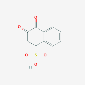 molecular formula C10H8O5S B289819 3,4-Dioxo-1,2,3,4-tetrahydronaphthalene-1-sulfonic acid 