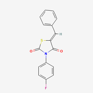 (Z)-5-benzylidene-3-(4-fluorophenyl)thiazolidine-2,4-dione