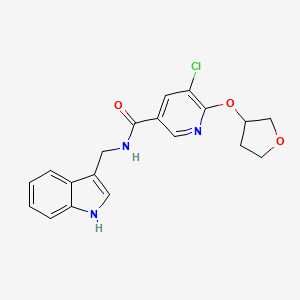 N-((1H-indol-3-yl)methyl)-5-chloro-6-((tetrahydrofuran-3-yl)oxy)nicotinamide
