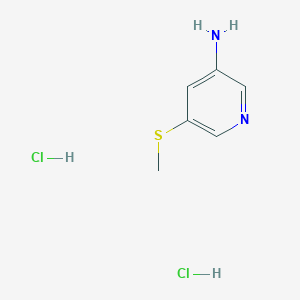 5-(Methylsulfanyl)pyridin-3-amine dihydrochloride