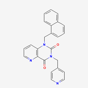 molecular formula C24H18N4O2 B2898225 1-(naphthalen-1-ylmethyl)-3-(pyridin-4-ylmethyl)pyrido[3,2-d]pyrimidine-2,4(1H,3H)-dione CAS No. 946323-51-9