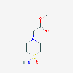 molecular formula C7H14N2O3S B2898226 2-(1-亚氨基-1-氧代-1,4-噻嗪烷-4-基)乙酸甲酯 CAS No. 2416230-50-5