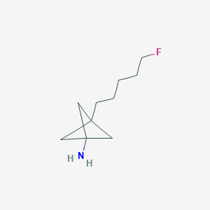 molecular formula C10H18FN B2898235 3-(5-Fluoropentyl)bicyclo[1.1.1]pentan-1-amine CAS No. 2287282-82-8