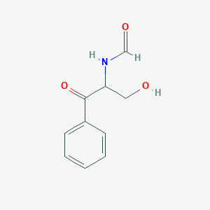 N-(3-hydroxy-1-oxo-1-phenylpropan-2-yl)formamide