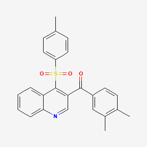 molecular formula C25H21NO3S B2898261 (3,4-Dimethylphenyl)(4-tosylquinolin-3-yl)methanone CAS No. 899760-06-6