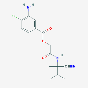 [(1-Cyano-1,2-dimethylpropyl)carbamoyl]methyl 3-amino-4-chlorobenzoate