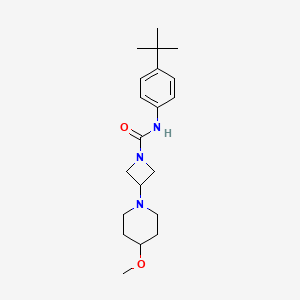 N-(4-Tert-butylphenyl)-3-(4-methoxypiperidin-1-yl)azetidine-1-carboxamide