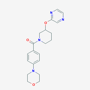 (4-Morpholinophenyl)(3-(pyrazin-2-yloxy)piperidin-1-yl)methanone