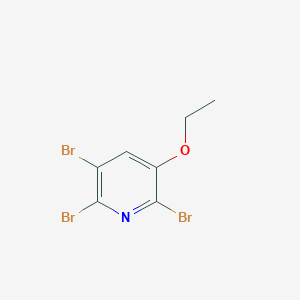 molecular formula C7H6Br3NO B289828 Ethyl 2,5,6-tribromopyridin-3-yl ether 