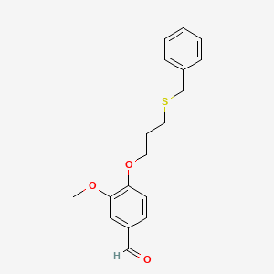 4-(3-Benzylsulfanylpropoxy)-3-methoxybenzaldehyde