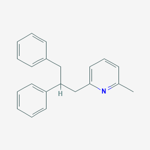 molecular formula C21H21N B289829 2-(2,3-Diphenylpropyl)-6-methylpyridine 