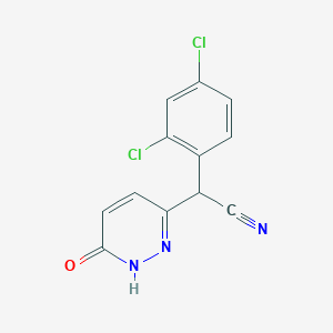 molecular formula C12H7Cl2N3O B2898292 2-(2,4-Dichlorophenyl)-2-(6-hydroxy-3-pyridazinyl)acetonitrile CAS No. 338779-01-4