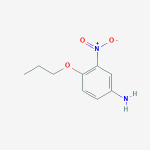 molecular formula C9H12N2O3 B289830 3-Nitro-4-propoxyaniline 
