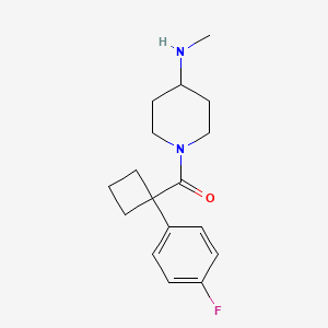 [1-(4-Fluorophenyl)cyclobutyl]-[4-(methylamino)piperidin-1-yl]methanone