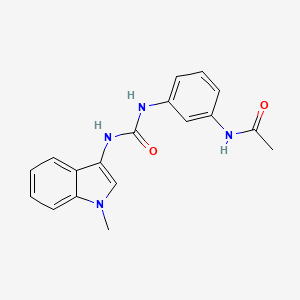 N-(3-(3-(1-methyl-1H-indol-3-yl)ureido)phenyl)acetamide