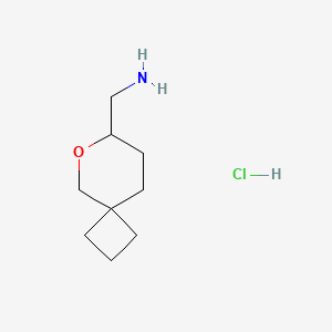 {6-Oxaspiro[3.5]nonan-7-yl}methanamine hydrochloride