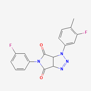 1-(3-fluoro-4-methylphenyl)-5-(3-fluorophenyl)-1,6a-dihydropyrrolo[3,4-d][1,2,3]triazole-4,6(3aH,5H)-dione