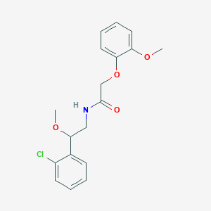 N-(2-(2-chlorophenyl)-2-methoxyethyl)-2-(2-methoxyphenoxy)acetamide