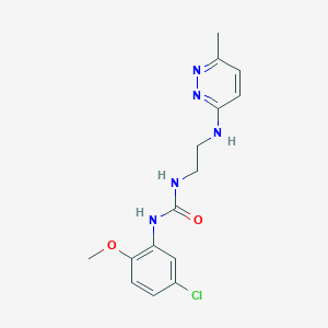 1-(5-Chloro-2-methoxyphenyl)-3-(2-((6-methylpyridazin-3-yl)amino)ethyl)urea
