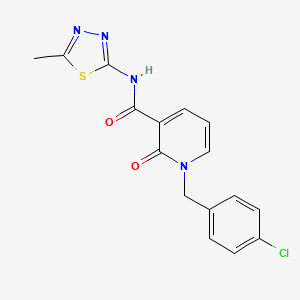 1-(4-chlorobenzyl)-N-(5-methyl-1,3,4-thiadiazol-2-yl)-2-oxo-1,2-dihydropyridine-3-carboxamide