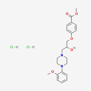 Methyl 4-(2-hydroxy-3-(4-(2-methoxyphenyl)piperazin-1-yl)propoxy)benzoate dihydrochloride