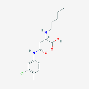4-((3-Chloro-4-methylphenyl)amino)-4-oxo-2-(pentylamino)butanoic acid