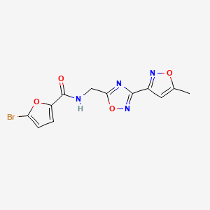 5-bromo-N-((3-(5-methylisoxazol-3-yl)-1,2,4-oxadiazol-5-yl)methyl)furan-2-carboxamide