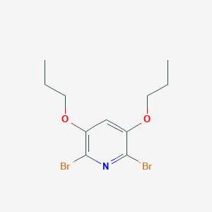 molecular formula C11H15Br2NO2 B289835 2,6-Dibromo-3,5-dipropoxypyridine 