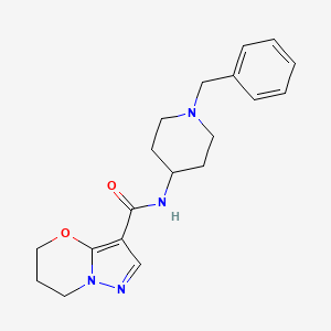 N-(1-benzylpiperidin-4-yl)-6,7-dihydro-5H-pyrazolo[5,1-b][1,3]oxazine-3-carboxamide