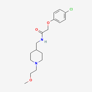 molecular formula C17H25ClN2O3 B2898394 2-(4-chlorophenoxy)-N-((1-(2-methoxyethyl)piperidin-4-yl)methyl)acetamide CAS No. 953930-28-4