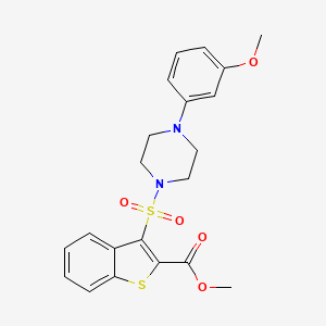 Methyl 3-{[4-(3-methoxyphenyl)piperazin-1-yl]sulfonyl}-1-benzothiophene-2-carboxylate