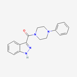 (1H-indazol-3-yl)(4-phenylpiperazin-1-yl)methanone
