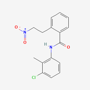 molecular formula C16H15ClN2O3 B2898441 N-(3-chloro-2-methylphenyl)-2-(2-nitroethyl)benzenecarboxamide CAS No. 339016-59-0