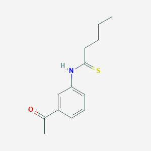 molecular formula C13H17NOS B2898451 N-(3-acetylphenyl)pentanethioamide CAS No. 174617-62-0