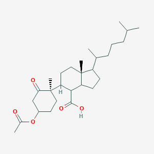 5-[4-(acetyloxy)-1-methyl-2-oxocyclohexyl]-1-(1,5-dimethylhexyl)-7a-methyloctahydro-1H-indene-4-carboxylic acid