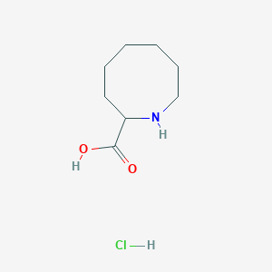 molecular formula C8H16ClNO2 B2898461 Azocane-2-carboxylic acid hydrochloride CAS No. 14026-63-2; 1803565-99-2