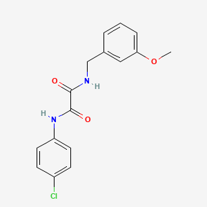 molecular formula C16H15ClN2O3 B2898478 N1-(4-chlorophenyl)-N2-(3-methoxybenzyl)oxalamide CAS No. 898348-21-5